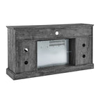 Meuble TV avec cheminée électrique de 60 pouces et rangements