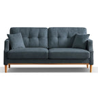 Modern 3-seat Fabric Sofa with USB Charge Port