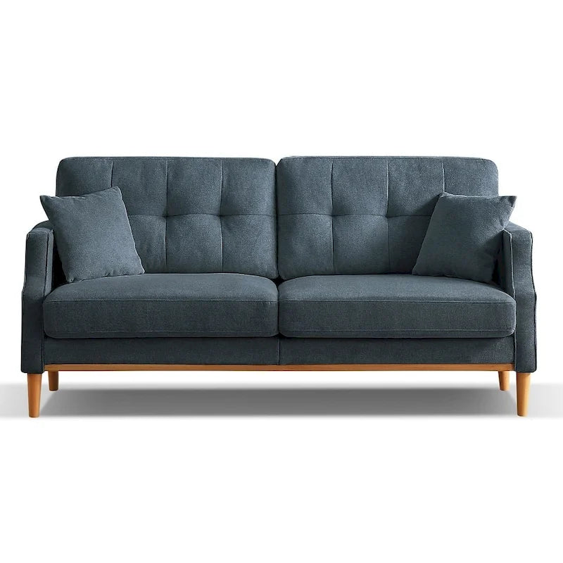 Modern 3-seat Fabric Sofa with USB Charge Port