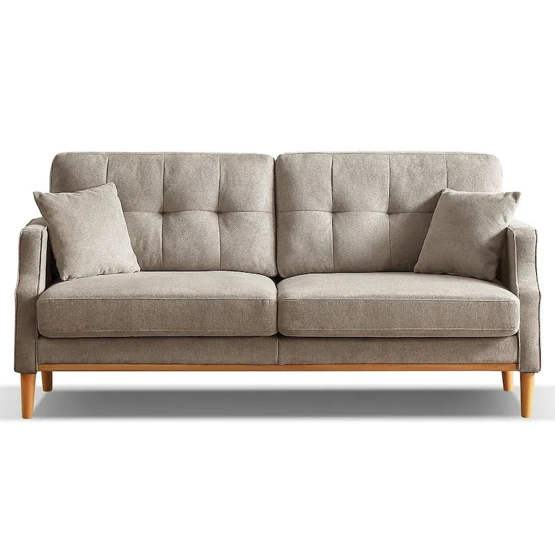 Modern 3-seat Fabric Sofa with USB Charge Port