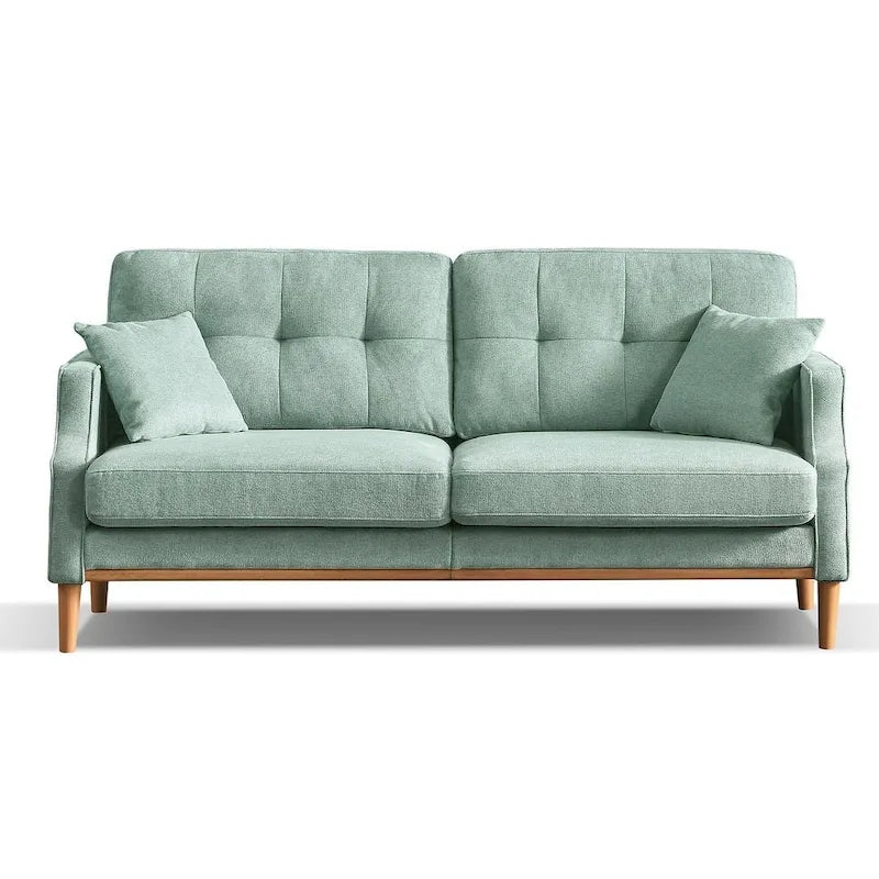 Modern 3-seat Fabric Sofa with USB Charge Port