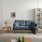 Modern 3-seat Fabric Sofa with USB Charge Port