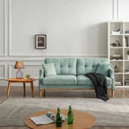 Modern 3-seat Fabric Sofa with USB Charge Port