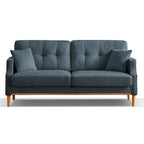 Modern 3-seat Fabric Sofa with USB Charge Port