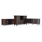 WYNDENHALL Normandy SOLID WOOD 53 inch Wide TV Media Stand For TVs up to 60 inches