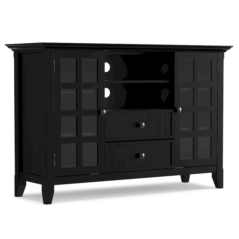 WYNDENHALL Normandy SOLID WOOD 53 inch Wide TV Media Stand For TVs up to 60 inches