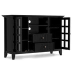 WYNDENHALL Normandy SOLID WOOD 53 inch Wide TV Media Stand For TVs up to 60 inches