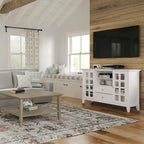 WYNDENHALL Normandy SOLID WOOD 53 inch Wide TV Media Stand For TVs up to 60 inches