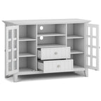 WYNDENHALL Normandy SOLID WOOD 53 inch Wide TV Media Stand For TVs up to 60 inches