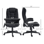 High Back Office Chair with 6-Point Massage and Heat - Reclining