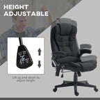 High Back Office Chair with 6-Point Massage and Heat - Reclining