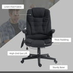 High Back Office Chair with 6-Point Massage and Heat - Reclining