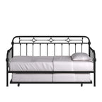 Darren Antique Dark Bronze Metal Daybed with Trundle by iNSPIRE Q Classic