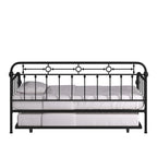 Darren Antique Dark Bronze Metal Daybed with Trundle by iNSPIRE Q Classic