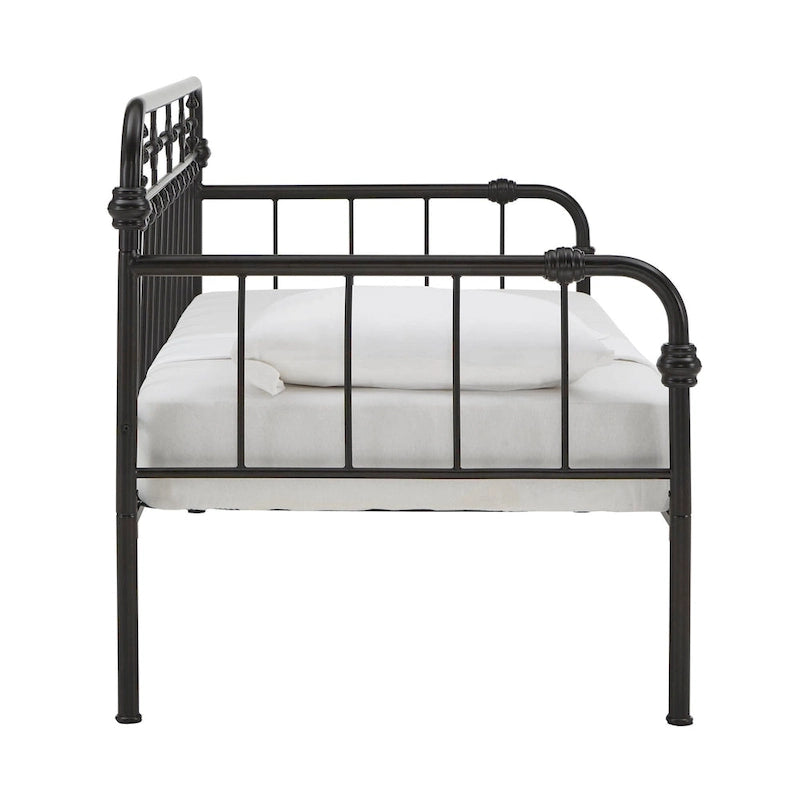Darren Antique Dark Bronze Metal Daybed with Trundle by iNSPIRE Q Classic