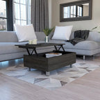 TUHOME Gambia Coffee Table with Lift Top, Concealed Storage and 4 Legs