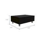 TUHOME Gambia Coffee Table with Lift Top, Concealed Storage and 4 Legs