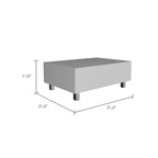TUHOME Gambia Coffee Table with Lift Top, Concealed Storage and 4 Legs