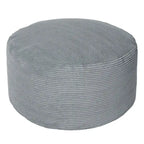 Sorra Home Indoor Corduroy Large Round Pouf/Ottoman