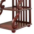 Table d'appoint en bois sculpté à 3 niveaux