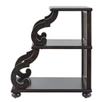 Table d'appoint en bois sculpté à 3 niveaux