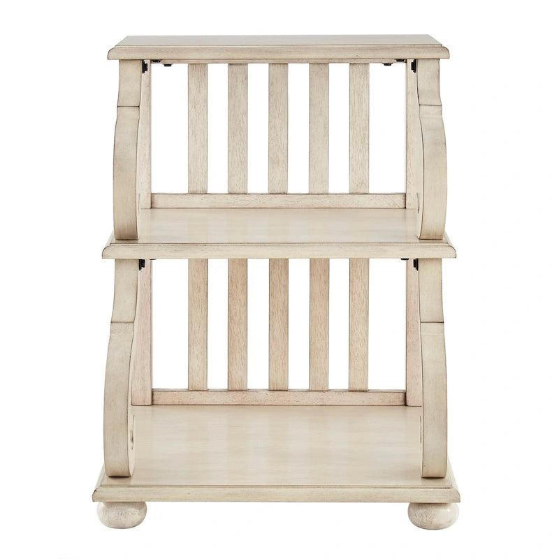 Table d'appoint en bois sculpté à 3 niveaux