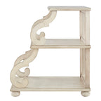 Table d'appoint en bois sculpté à 3 niveaux