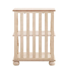 Table d'appoint en bois sculpté à 3 niveaux