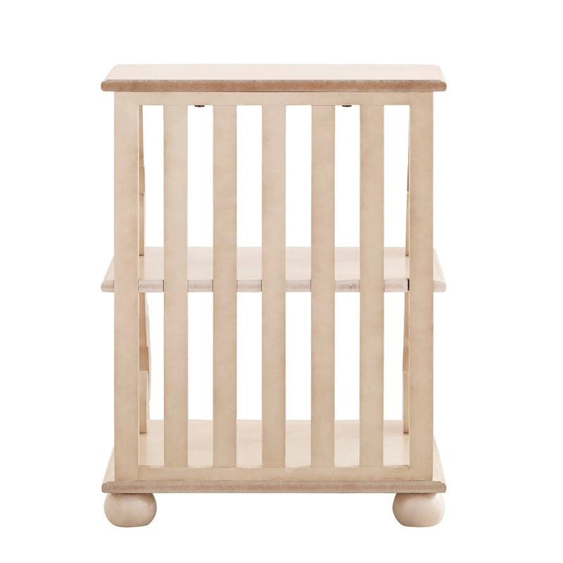 Table d'appoint en bois sculpté à 3 niveaux