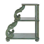 Table d'appoint en bois sculpté à 3 niveaux