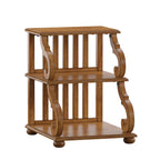 Table d'appoint en bois sculpté à 3 niveaux