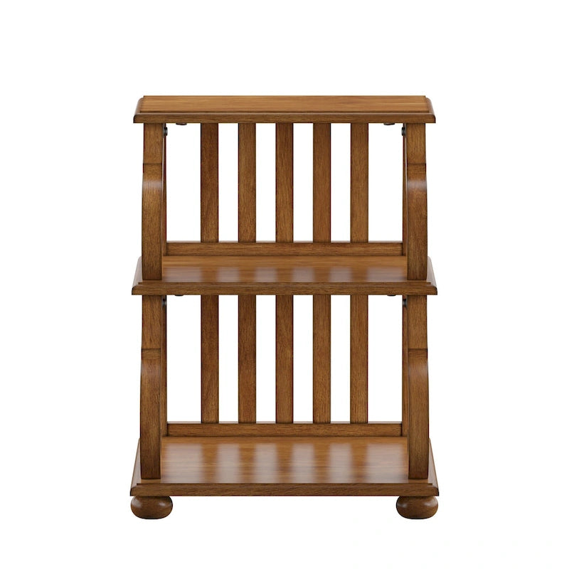 Table d'appoint en bois sculpté à 3 niveaux