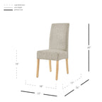 Valencia Fabric Chair, (Set of 2)