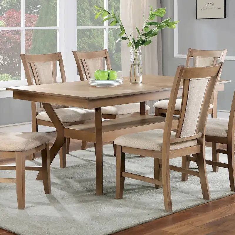 Copper Grove Schmidt 64-inch Wood Dining Table with Shelf