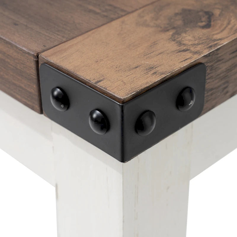 Pellebant A-frame Entry Console Table Long Sofa Table with Shelf - 45.27 in L x 13.98 in W x 31.88 in H