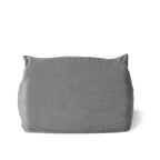 Loubar Velveteen Oversized Bean Bag Chair with Armrests by Christopher Knight Home