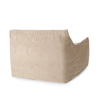 Loubar Velveteen Oversized Bean Bag Chair with Armrests by Christopher Knight Home