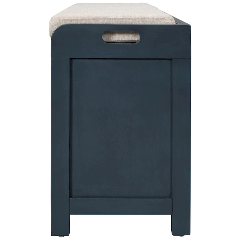 Banc de rangement avec panier amovible et 2 tiroirs - Bois d'acacia