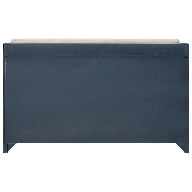 Banc de rangement avec panier amovible et 2 tiroirs - Bois d'acacia