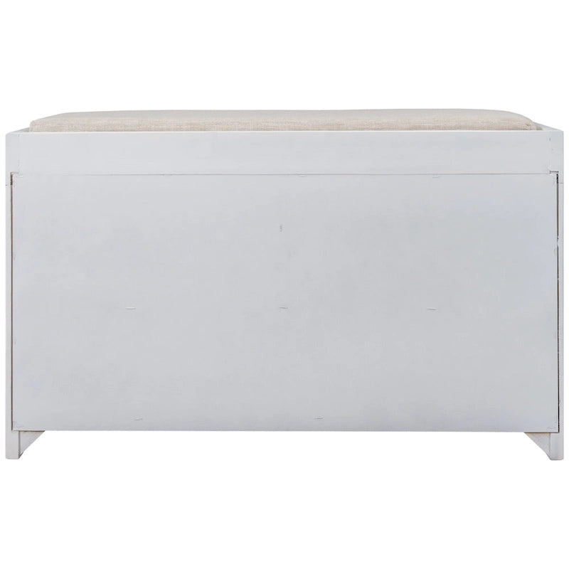 Storage Bench with Removable Basket and 2 Drawers - Acacia Wood
