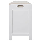 Storage Bench with Removable Basket and 2 Drawers - Acacia Wood