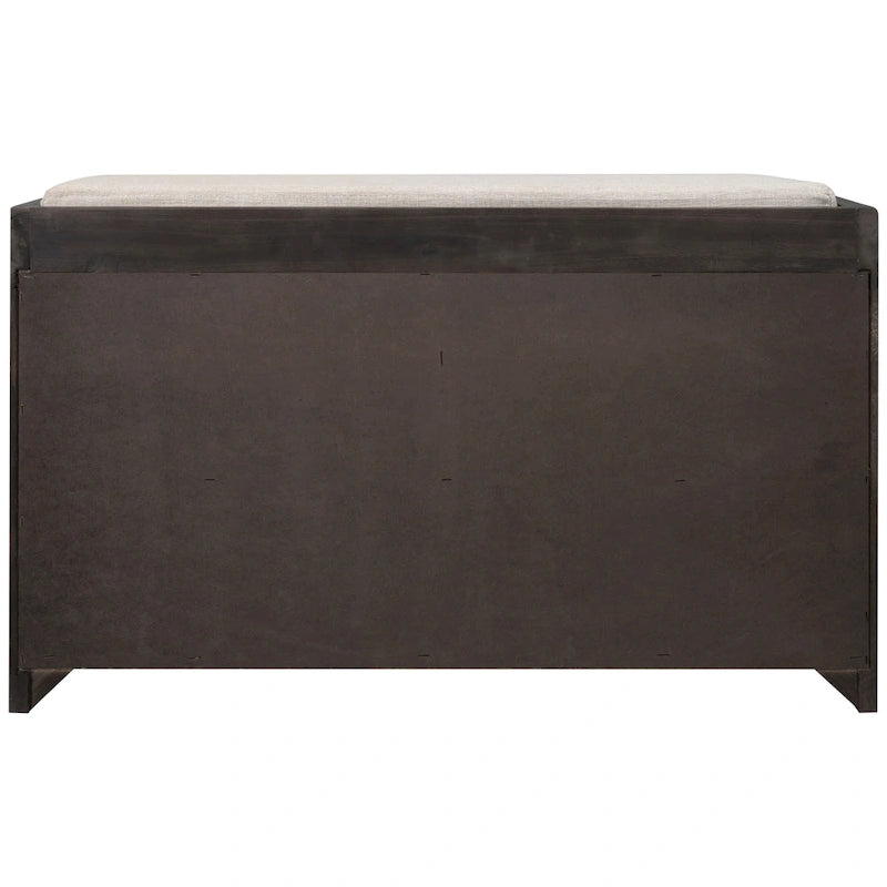 Storage Bench with Removable Basket and 2 Drawers - Acacia Wood