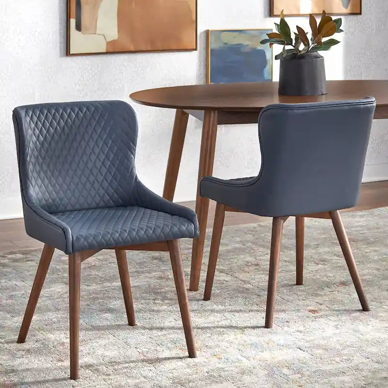 Chaises de salle à manger capitonnées mi-siècle Simple Living Seguro (Lot de 2)