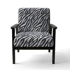 Designart Zebra Striped  Upholstered Cabin & Lodge Accent Chair and Arm Chair