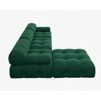 Minimalist Square Velvet Upholstery Ottoman