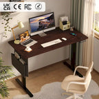 Bureau Debout Électrique Ergonomique, Bureau d'Ordinateur, Table Réglable en Hauteur avec Port USB