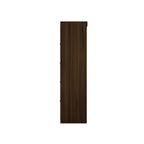 3-Piece Corner Wardrobe with 4 Drawers - Wood and Metal