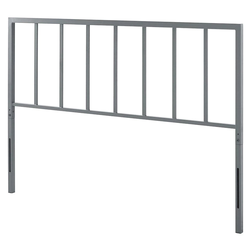 Tête de lit Kenvil Classic King Size en métal gris