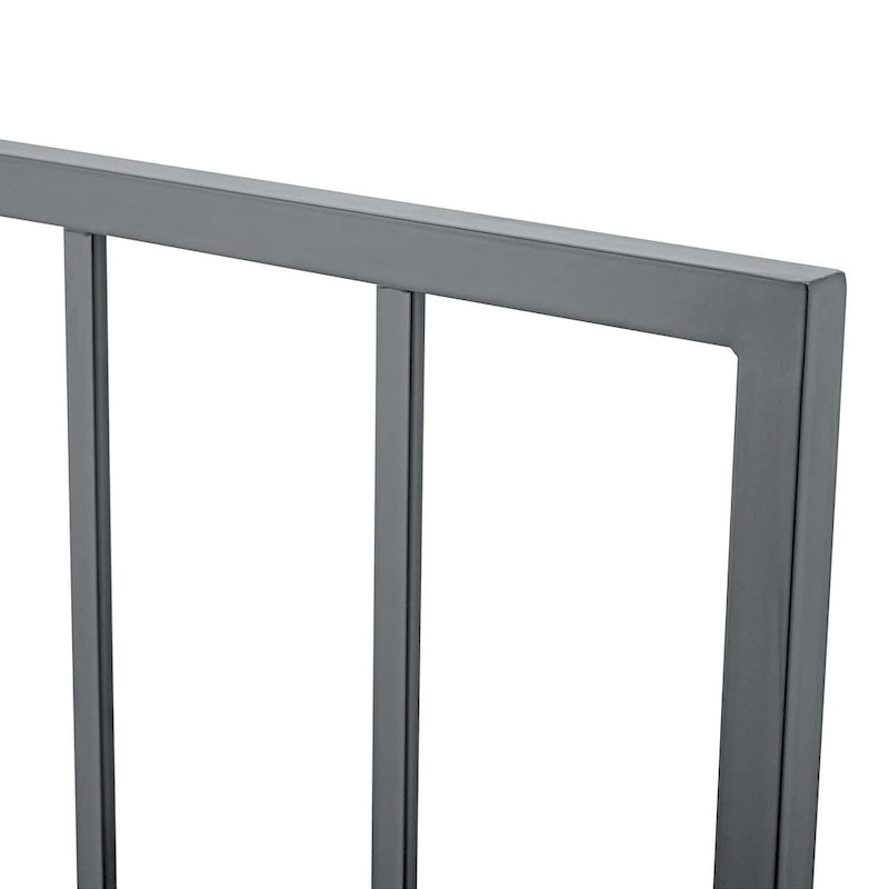 Tête de lit Kenvil Classic King Size en métal gris