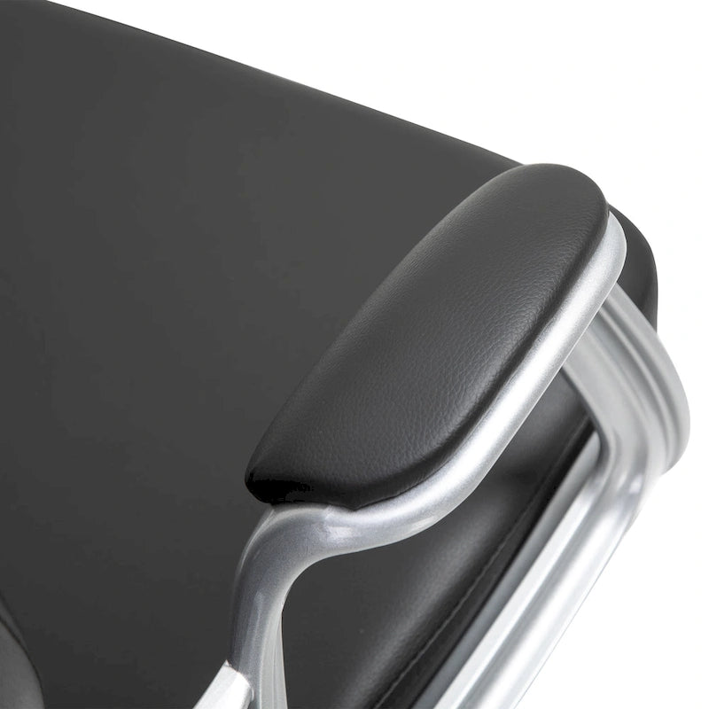 Faux Leather Office Chair with Tufted Backrest and Swivel Wheels